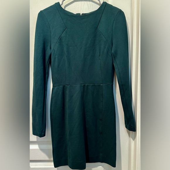 French Connection Long Sleeve Ponte Mini Sheath Bodycon Dress ZP1 - Picture 2 of 8